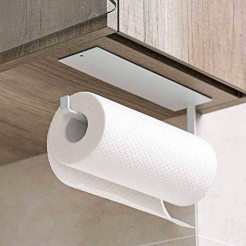 Wieszak na ręczniki Papier toaletowy uchwyt na rolkę Uchwyt na rolkę ścienny Kompatybilny z papierem toaletowym Bez wiercenia, aluminium