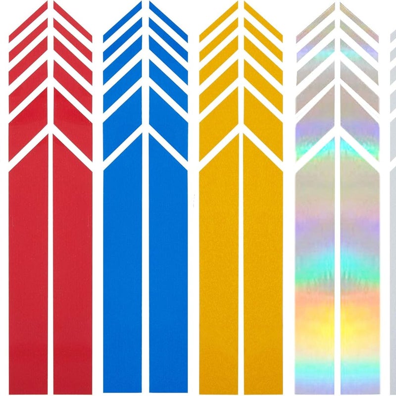 par naklejek na lusterko wsteczne samochodu, odblaskowy pasek, naklejka na lusterko samochodowe, dekoracja DIY, wodoodporna, osobowość, naklejka na lu