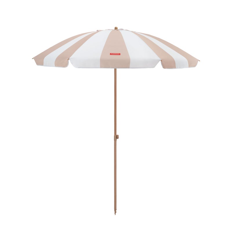 Flamingueo UPF50+ przechylany parasol plażowy beżowy poliester