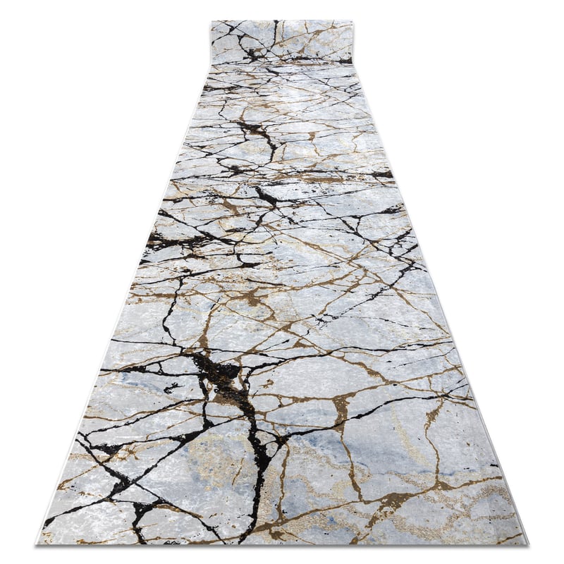 CHODNIK podgumowany DO PRANIA LOTUS MARBLE 21136 beż 100cm 100x450 cm