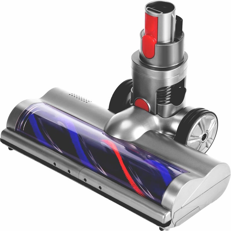Szczotka kompatybilna z odkurzaczami Dyson V7, V8, V10 i V11. Głowica ssąca z napędem bezpośrednim i 4 przednimi światłami do podłóg twardych i miękki