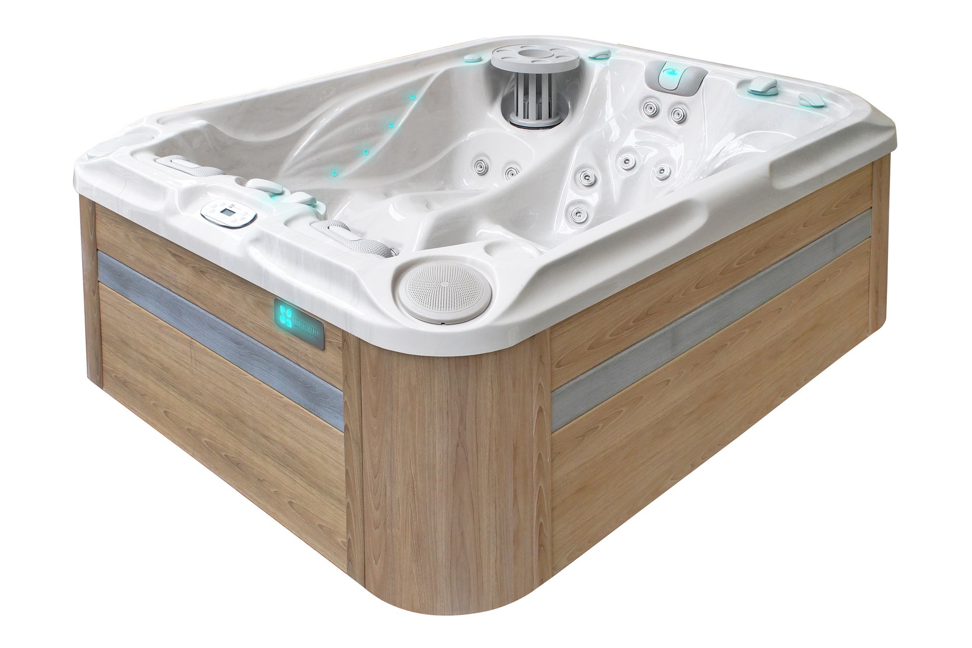 Aquess Wanna ogrodowa z hydromasażem Soulmate 3202 3-osobowa Sterling White / OAK