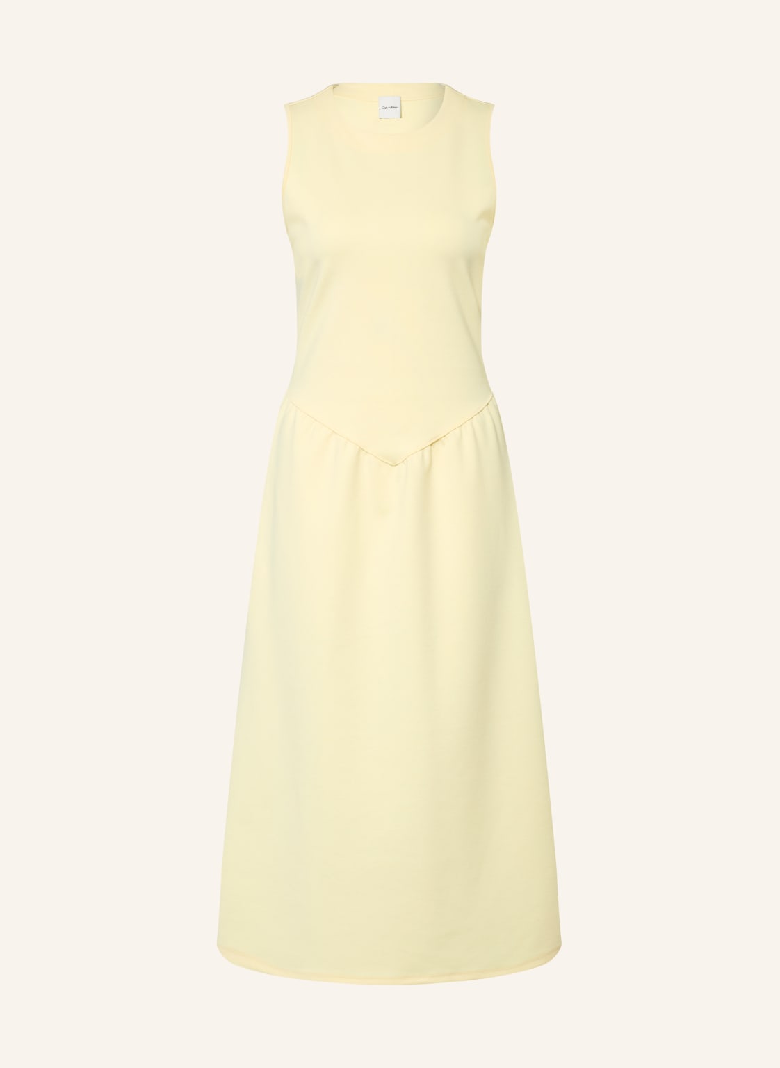 Calvin Klein Sukienka Z Dżerseju beige