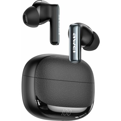 AWEI TA19 ANC Bluetooth 6.0 TWS + stacja dokująca czarny