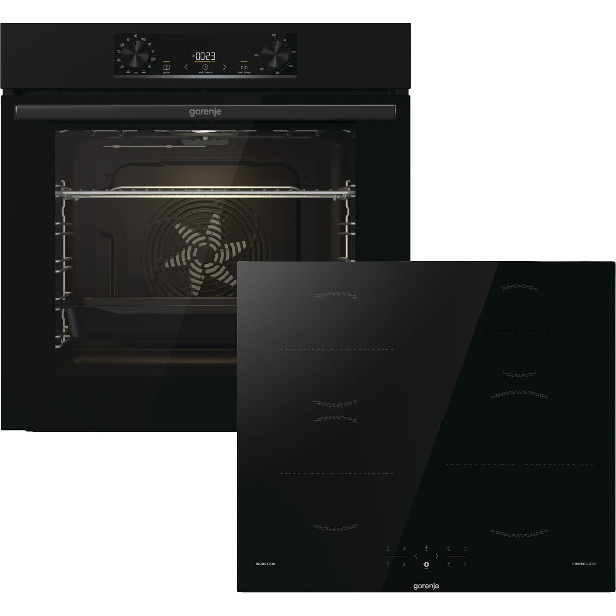 Zestaw AGD do zabudowy Gorenje Piekarnik elektryczny BOP6737E02BK + Płyta indukcyjna GI601FMC