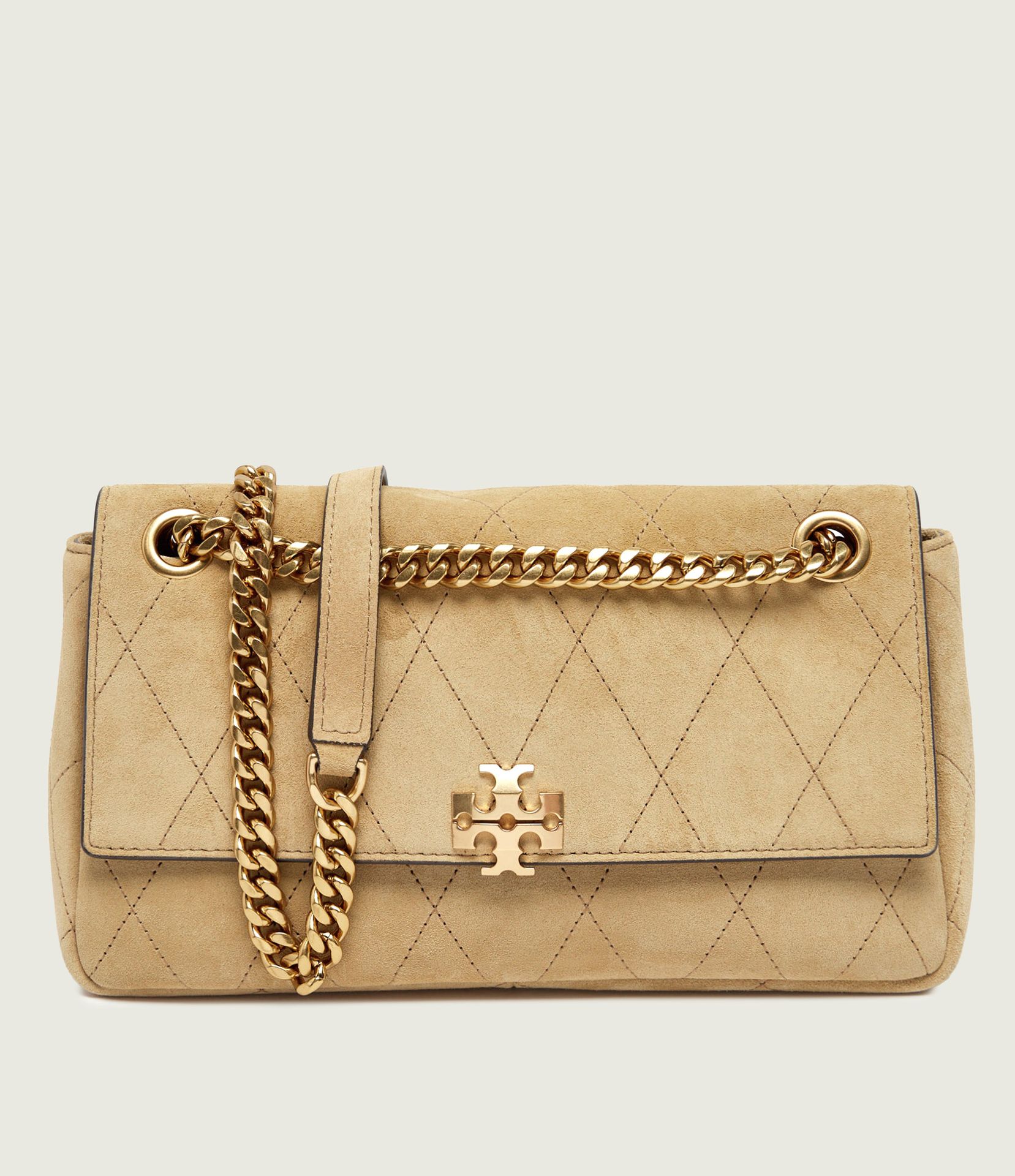 TORY BURCH Torebka na ramię Charlie zamsz