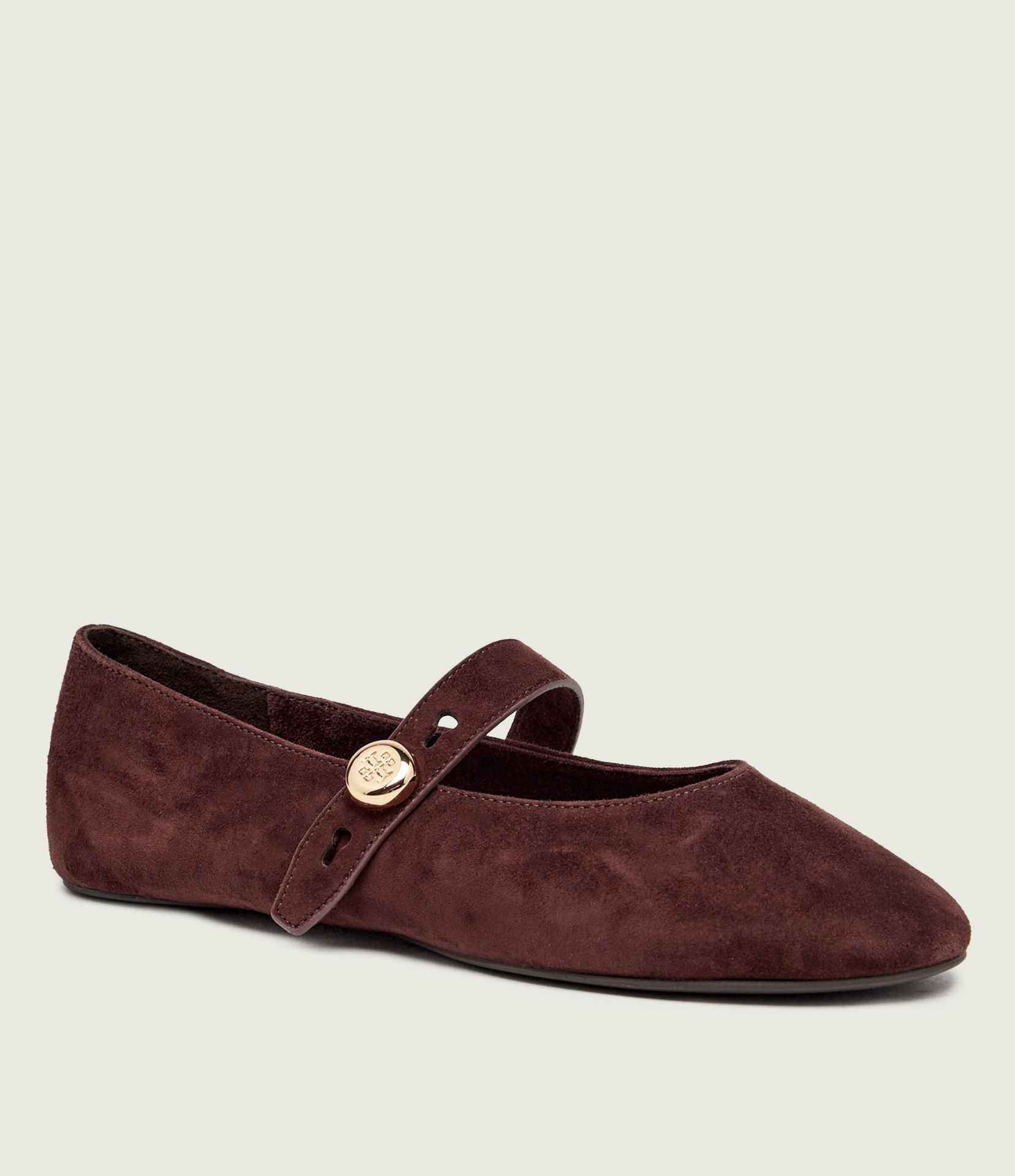 TORY BURCH Baleriny Romy Mary Jane zamsz