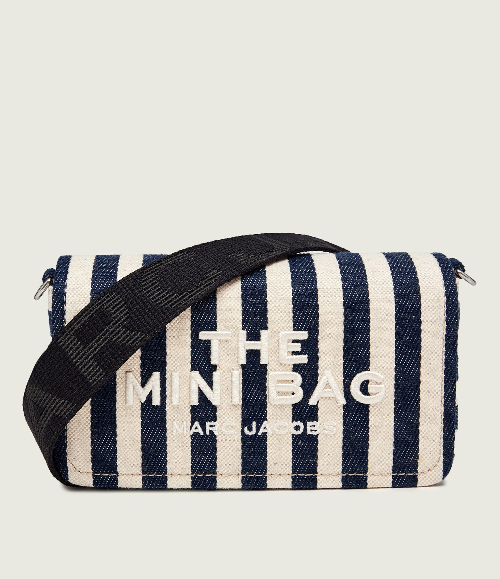Marc Jacobs Listonoszka THE MINI BAG z dodatkiem lnu