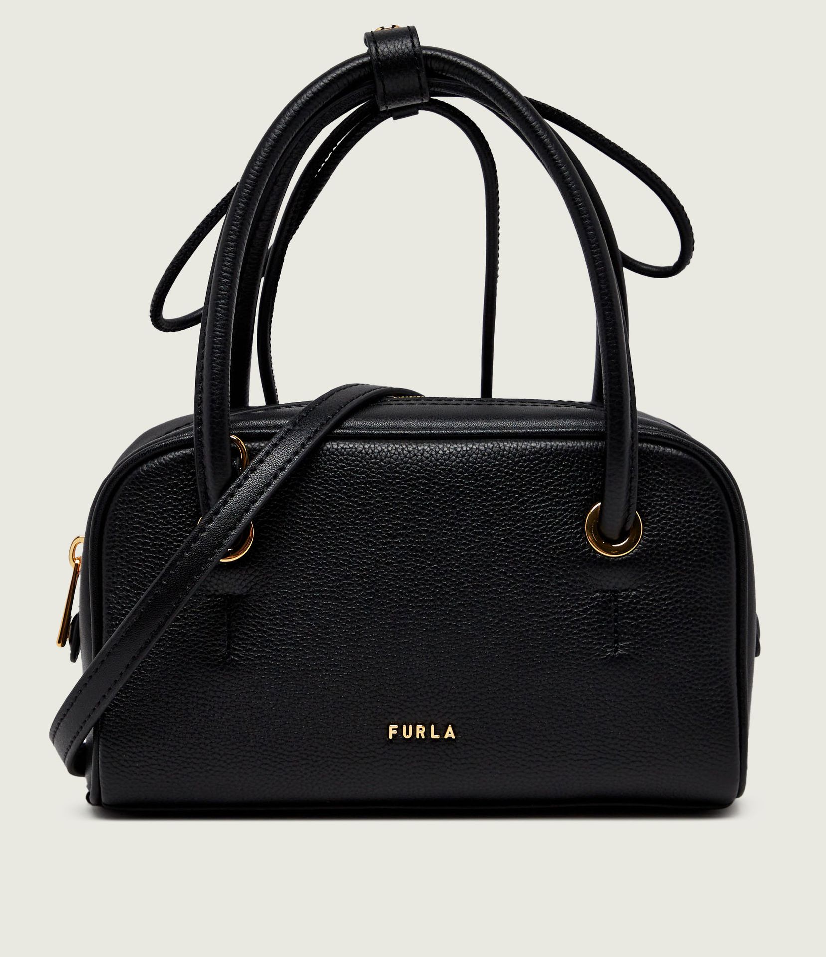 Furla Skórzany kuferek FURLA POPPY MINI DOME