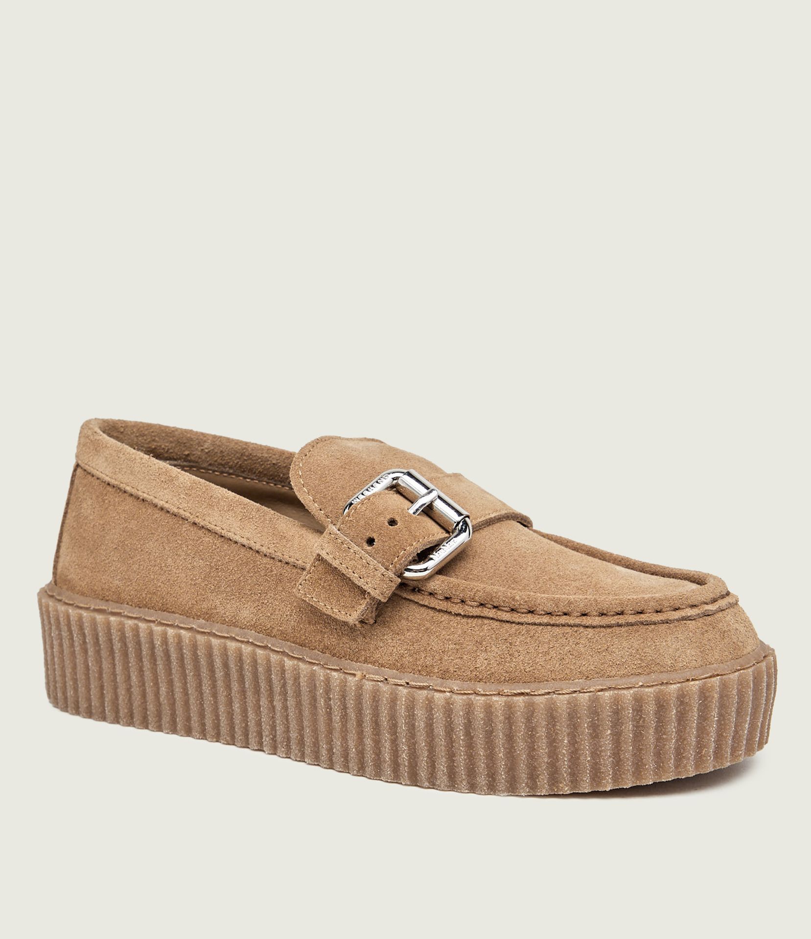 Weekend MaxMara Loafersy Wkanavetta zamsz