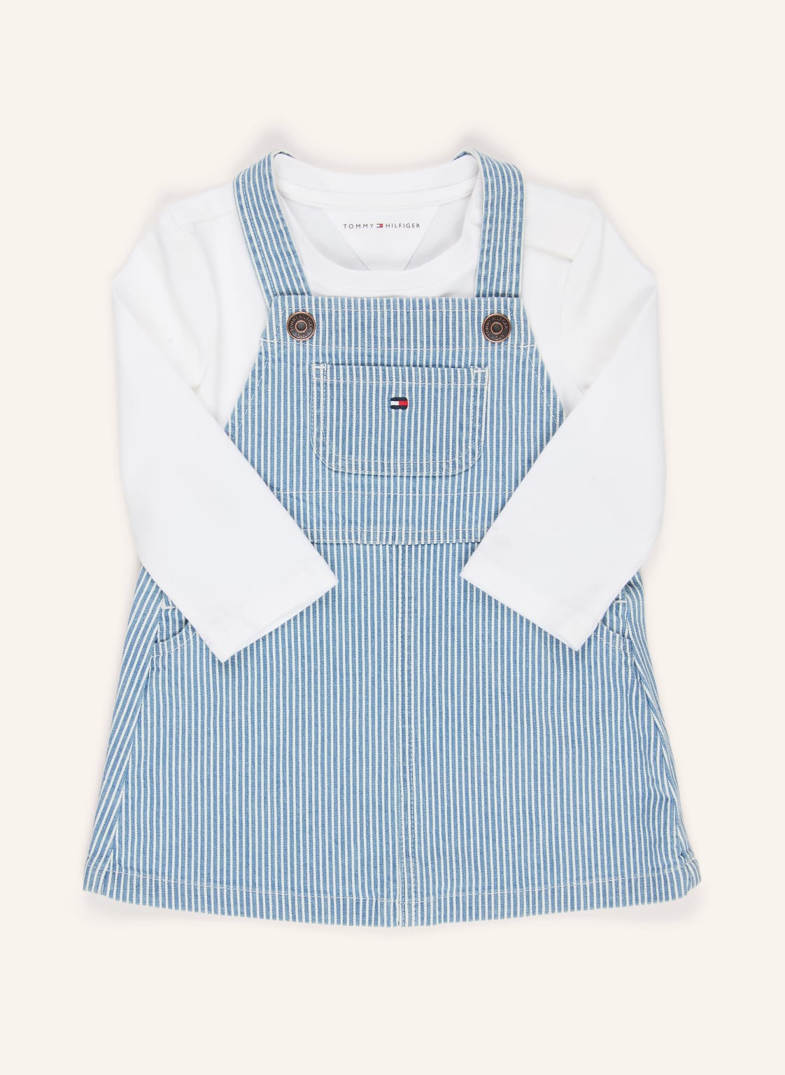 Tommy Hilfiger Zestaw: Koszulka Z Długim Rękawem I Sukienka blau