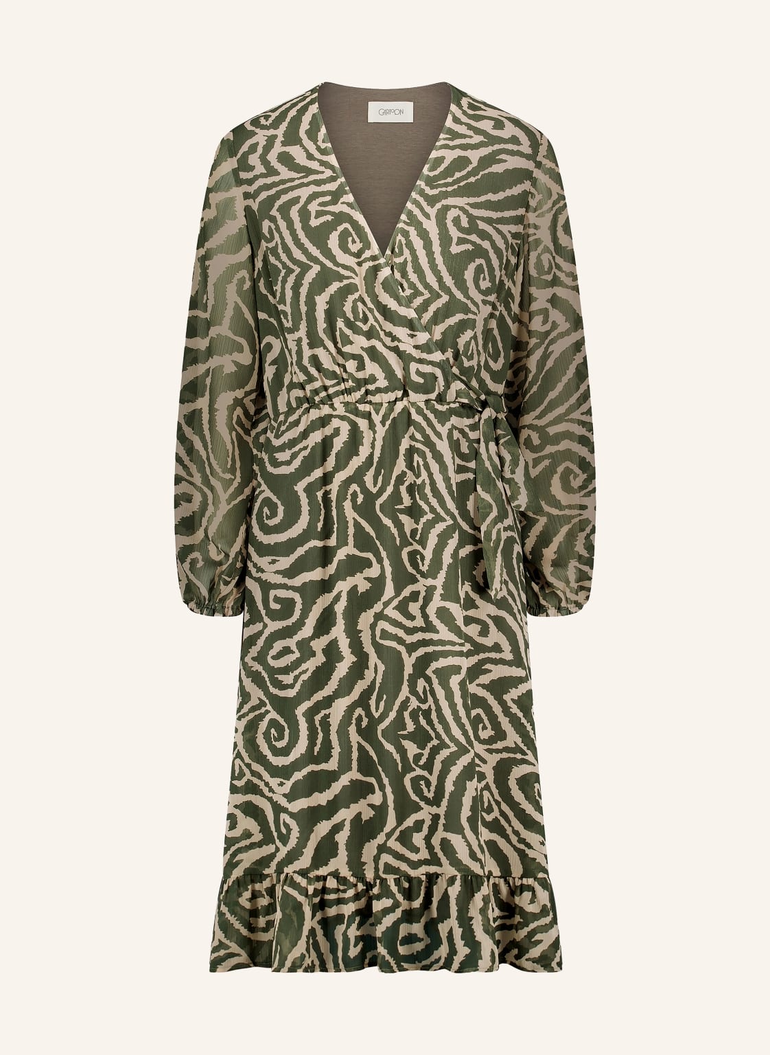 Cartoon Sukienka W Stylu Kopertowym beige