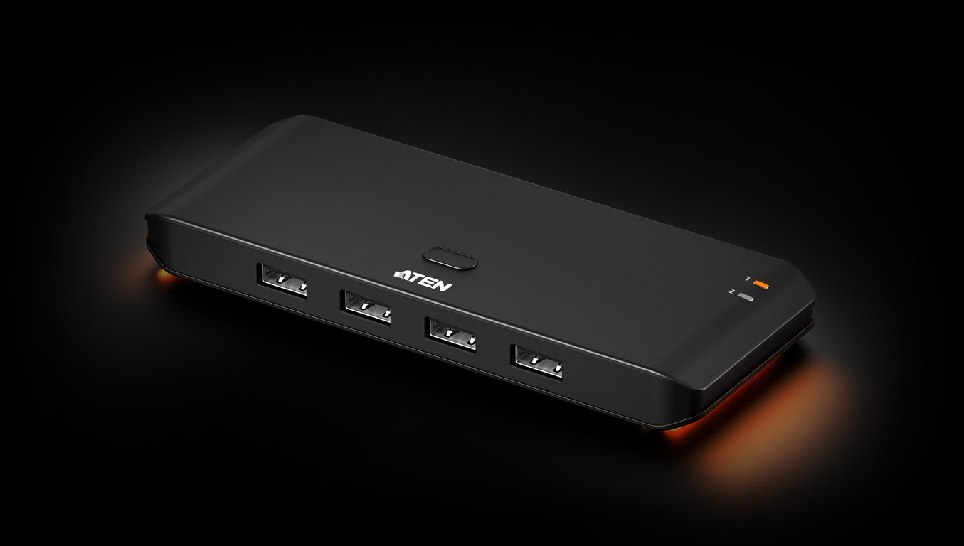ATEN US4224-AT huby i koncentratory USB 2.0 Type-A 480 Mbit/s Czarny