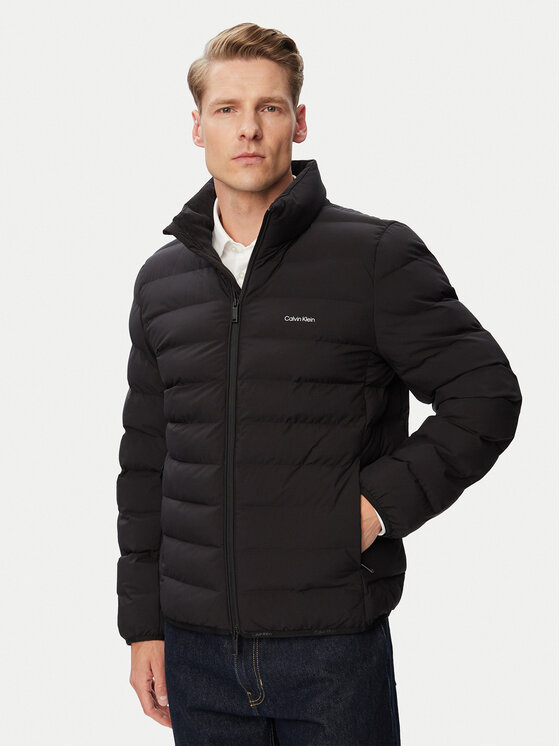 Calvin Klein Kurtka przejściowa Classic LV04LG503G Czarny Classic Fit