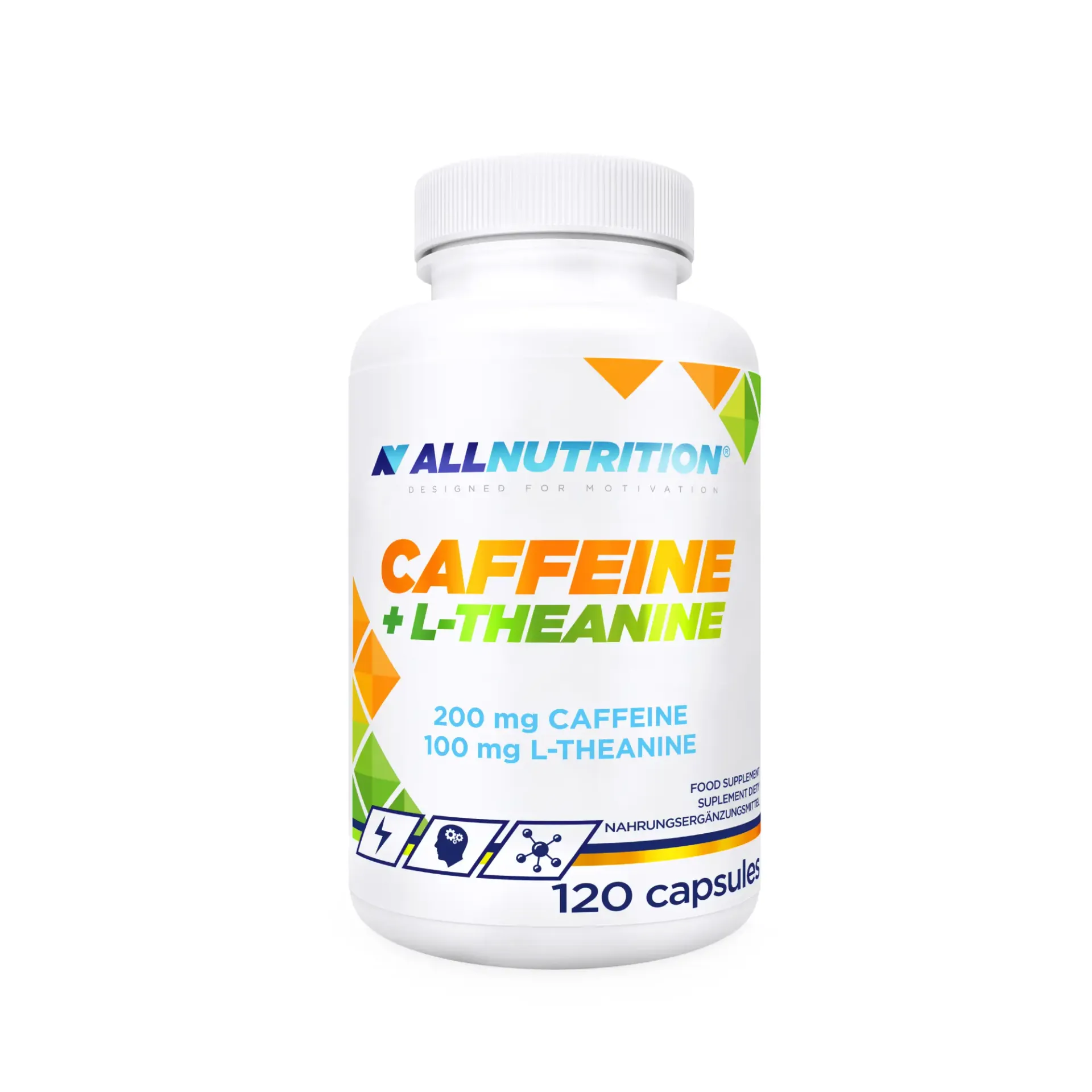 Allnutrition Caffeine + L-Theanine, kapsułki, 120 sztuk