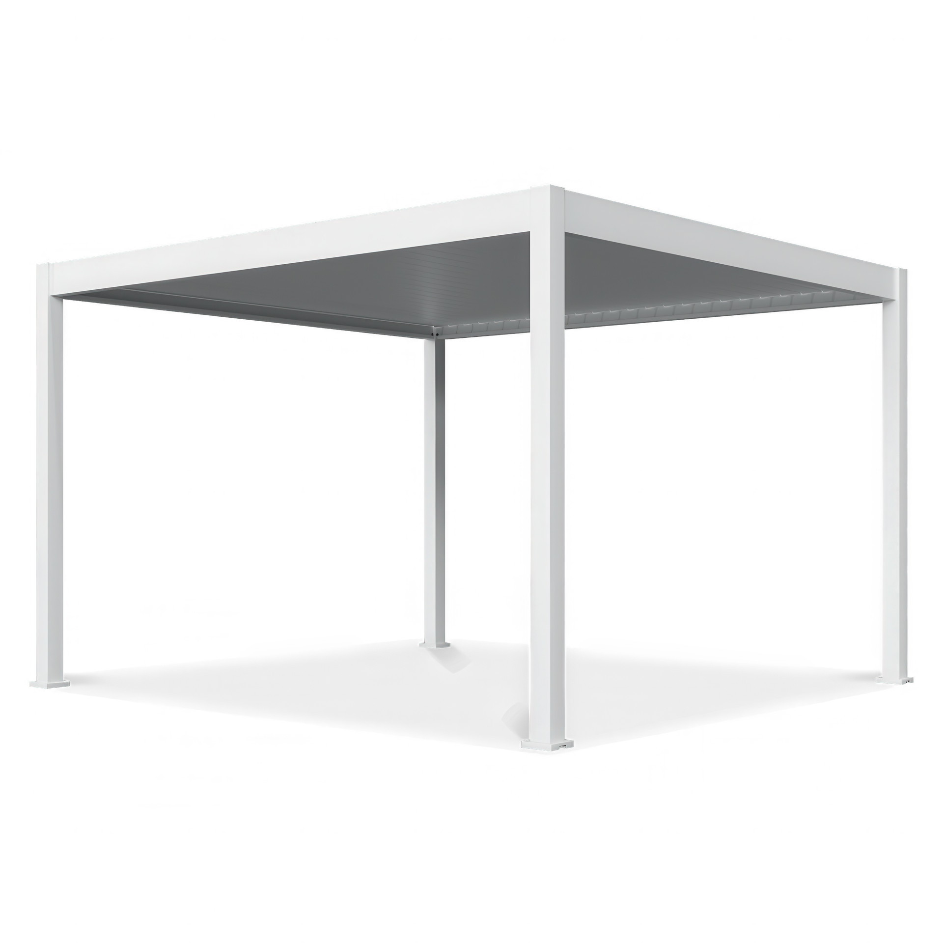 Gutroof Pergola elektryczna tarasowa DELUXE AUTOMATIC 3,6x4 z oświetleniem LED, White