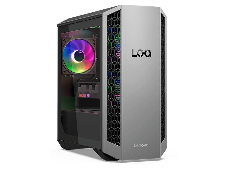 Komputer stacjonarny LENOVO LOQ Tower 26ADR10 / AMD Ryzen™ 7 8745HX 32GB 1TB GeForce RTX™ 5050 Windows 11 Home Szaro-czarny