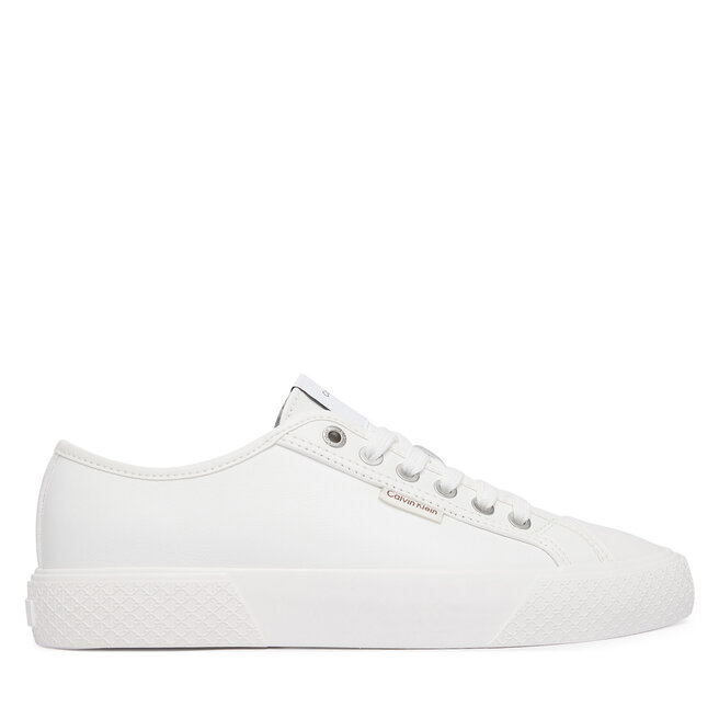 Trampki Calvin Klein Vulc Lace Up Low Lth HW0HW03077 Biały