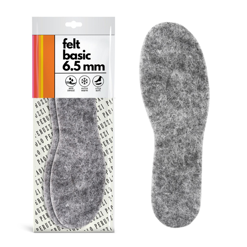 R.32 - Wkładki do butów dziecięce ocieplające felt basic 6.5 mm Paolo Peruzzi 14W32