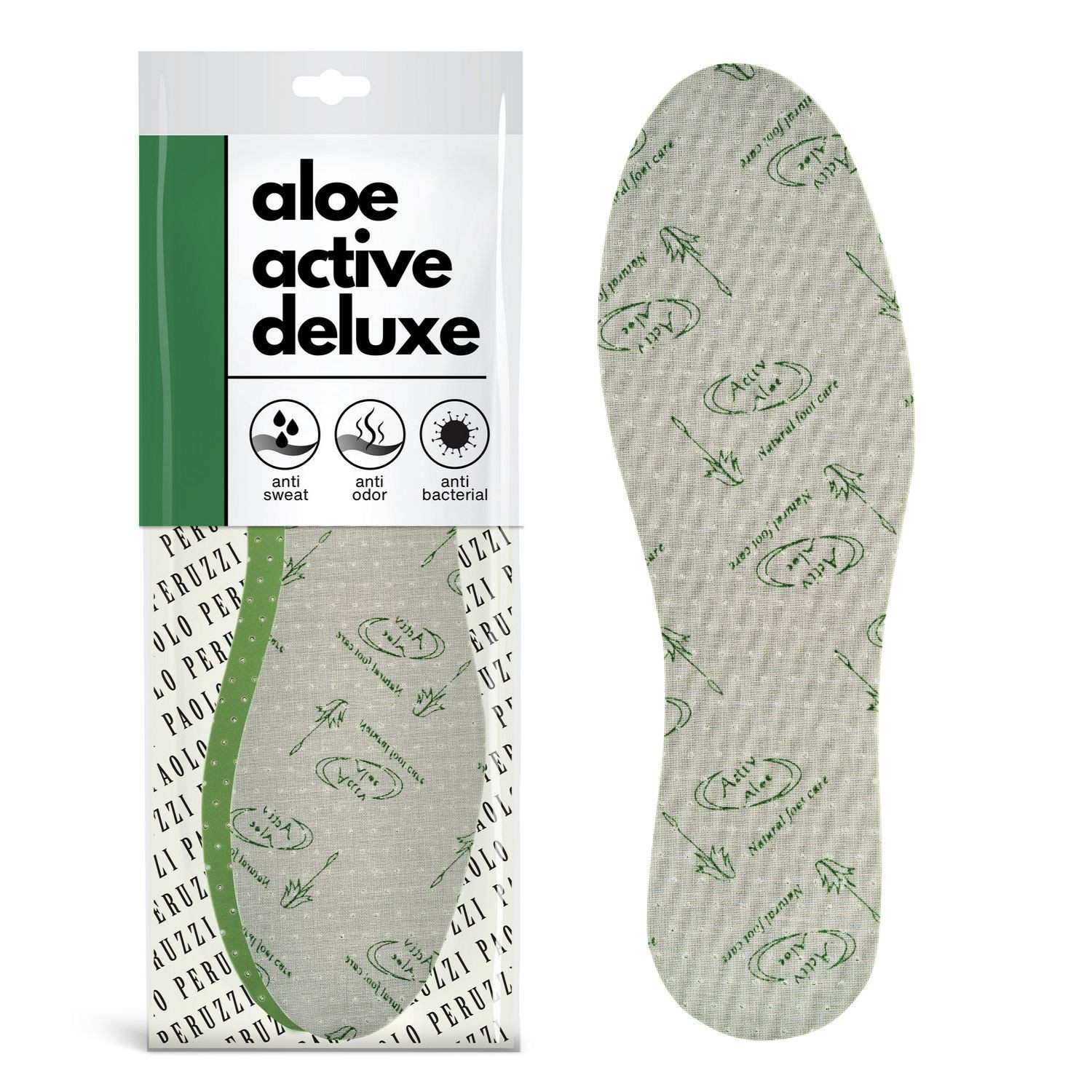 R. 46 – Wkładki do butów antybakteryjne aloe active deluxe Paolo Peruzzi 06W46