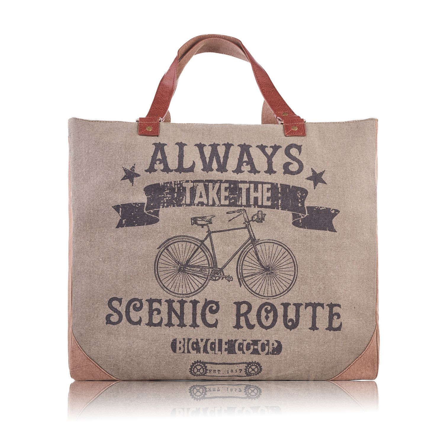 Torba damska na ramię duża torba damska z bawełnianego canvasu shopper bag E-13-MC