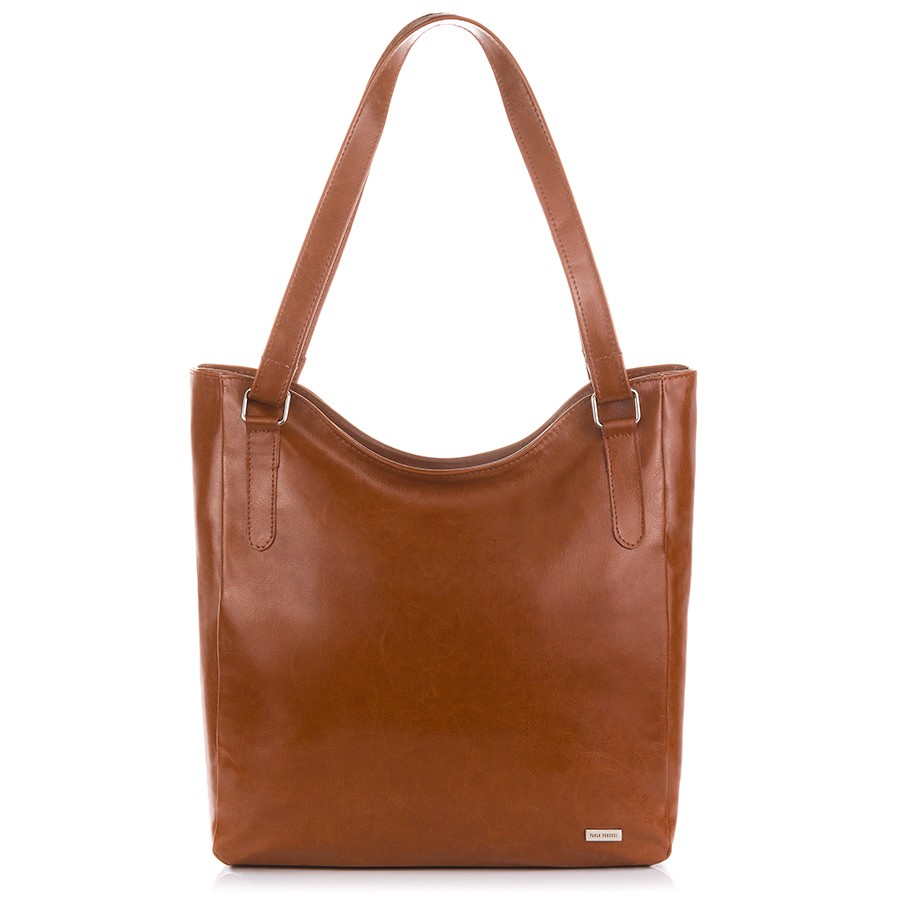 Torba damska skórzana duża na ramię shopper bag Z-09-CG