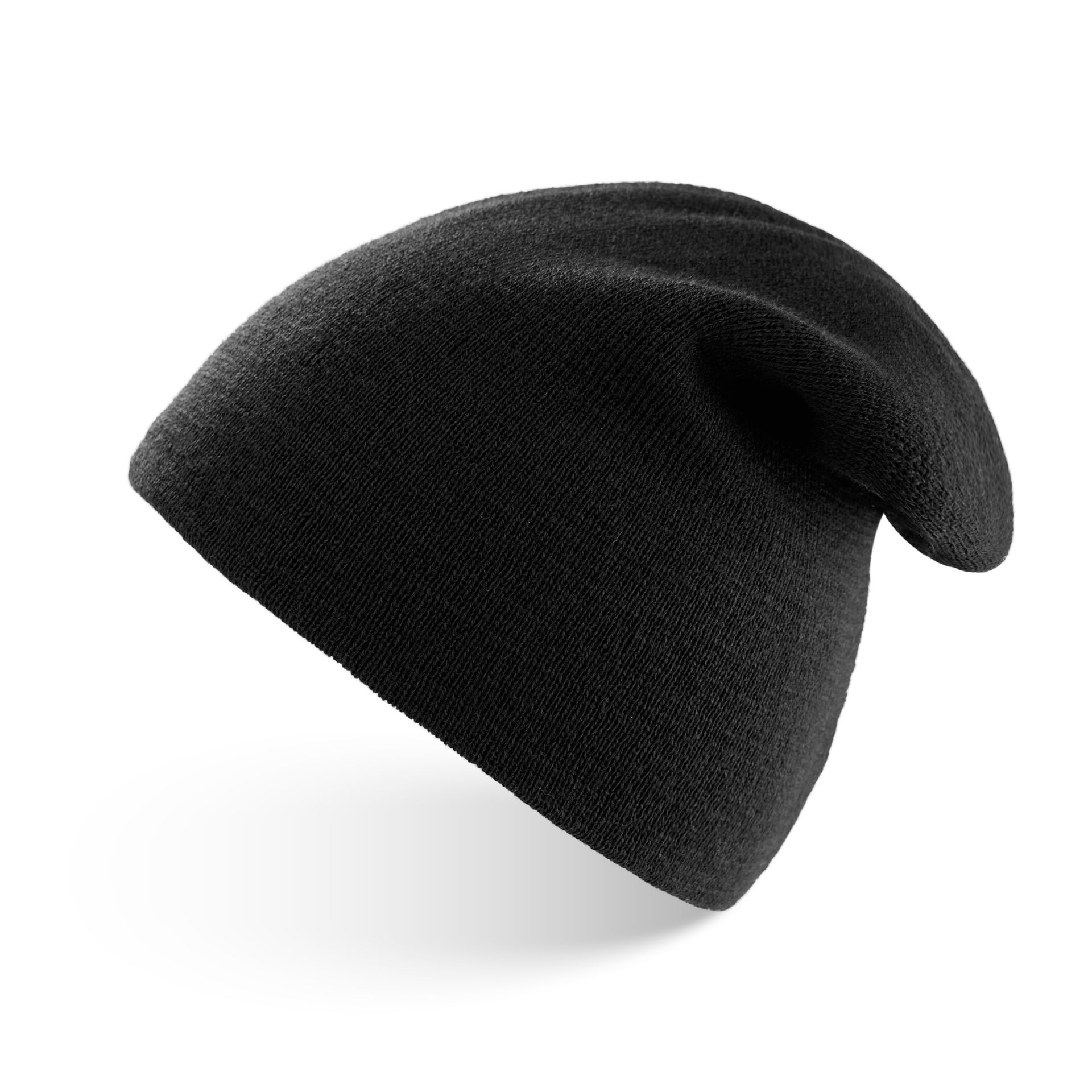 Czapka męska zimowa smerfetka klasyczna czarna ciepła BR-04-BL