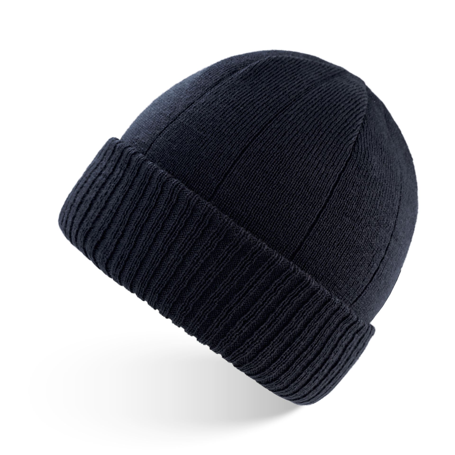 Czapka męska typu beanie granatowa uniwersalna i ciepła BR-03-DB
