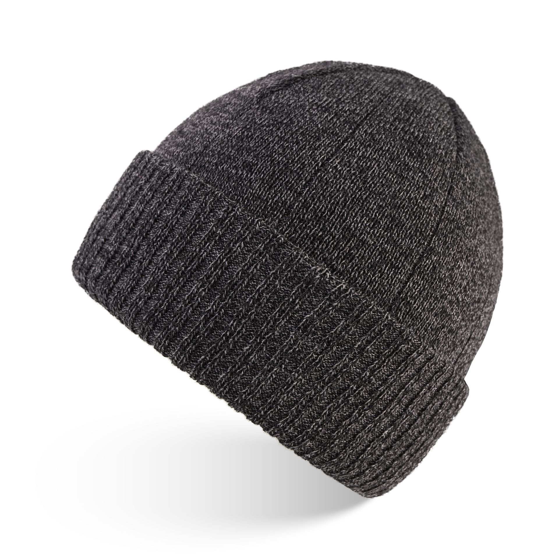 Czapka męska typu beanie szara ciepła uniwersalna BR-03-GR