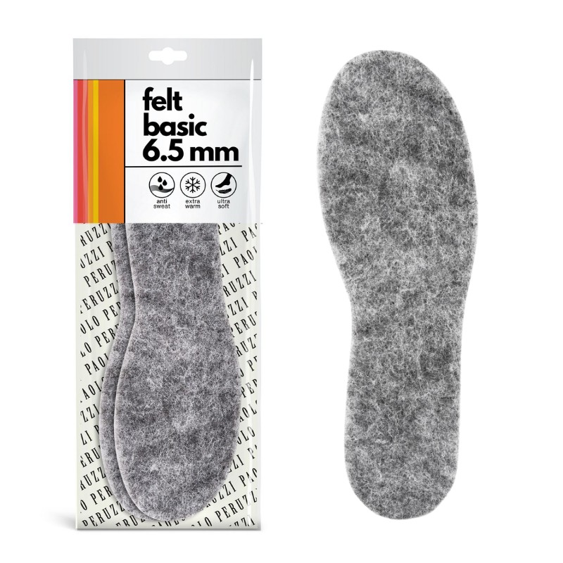 R. 34 - Wkładki do butów dziecięce Felt Basic 6,5 mm Paolo Peruzzi 14W34