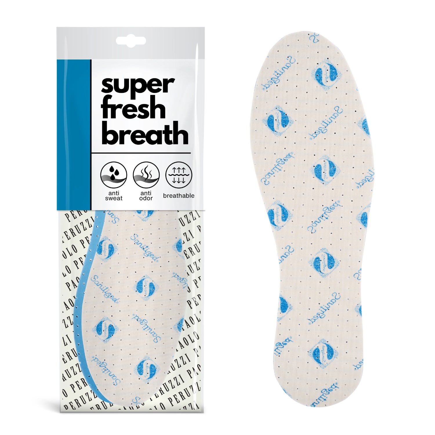 R. 37 – Wkładki do butów odświeżające Super Fresh Bath Paolo Peruzzi 08W37