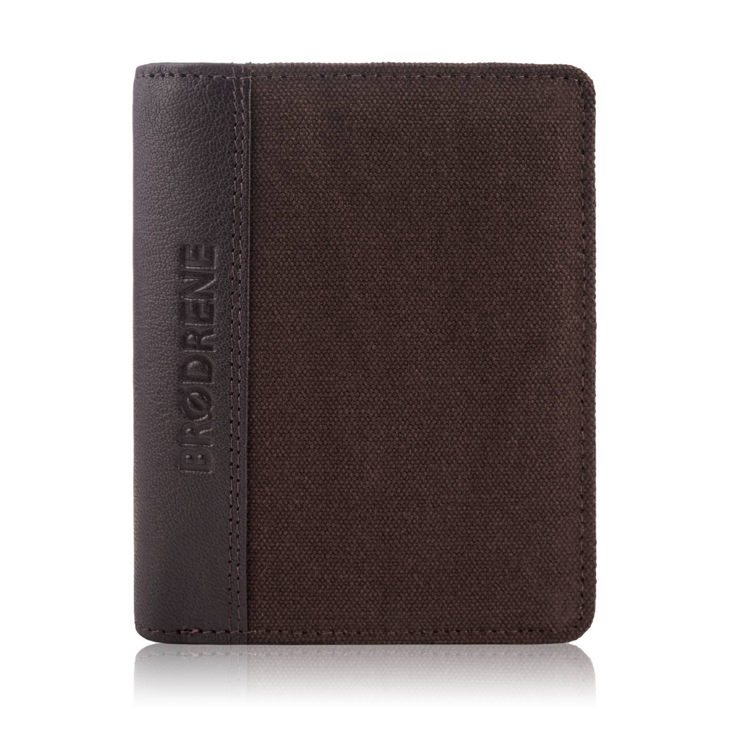 Portfel męski skórzany brązowy Brødrene G-06LC/BROWN