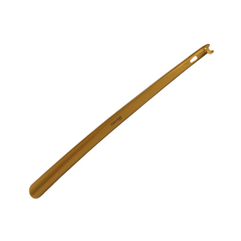 Łyżka do butów plastikowa długa złota Coccine 65 cm