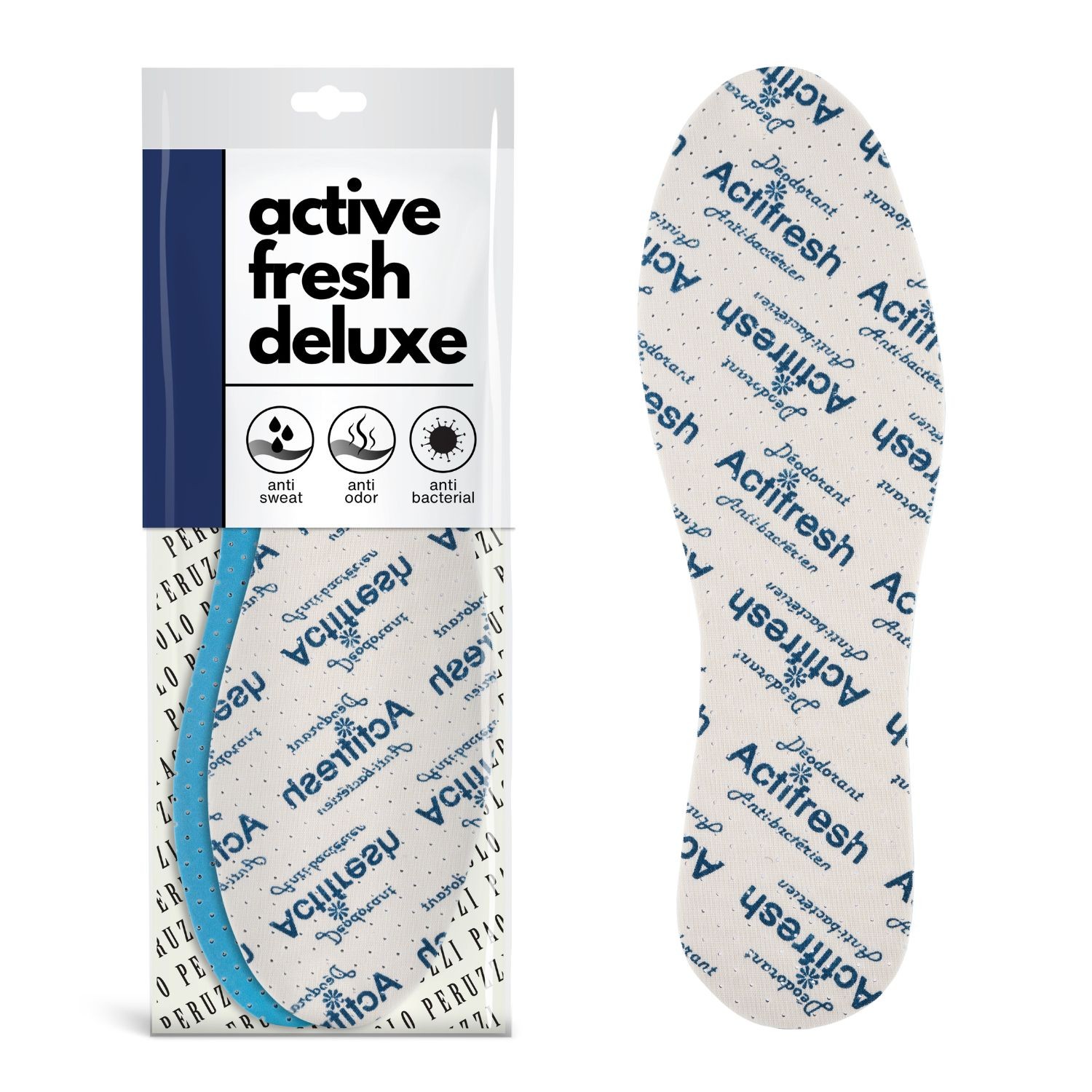 R. 41– Wkładki do butów odświeżające Active Fresh Deluxe Paolo Peruzzi 05W41