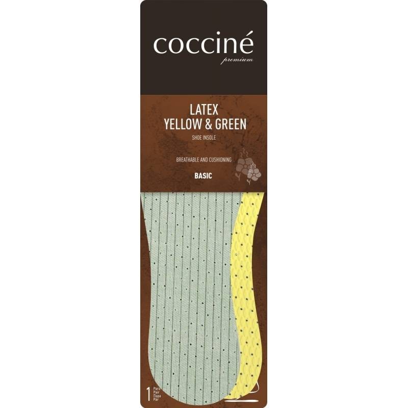 Wkładki do butów latex YELLOW&GREEN Coccine r.35-36