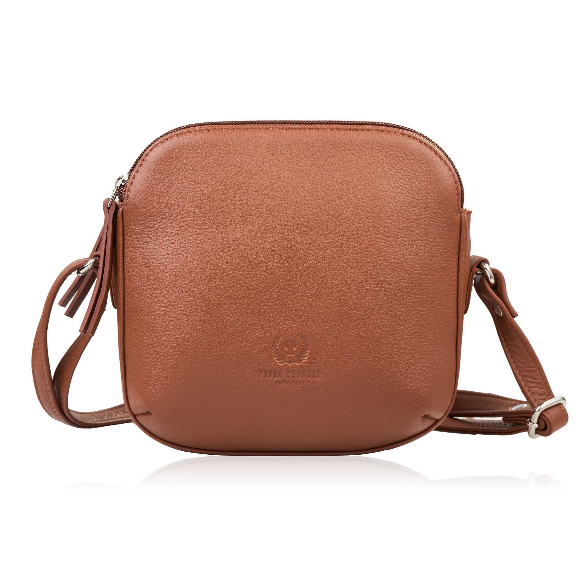 Mała torebka damska skórzana na ramię crossbody modna letnia Paolo Peruzzi AY-25-CG