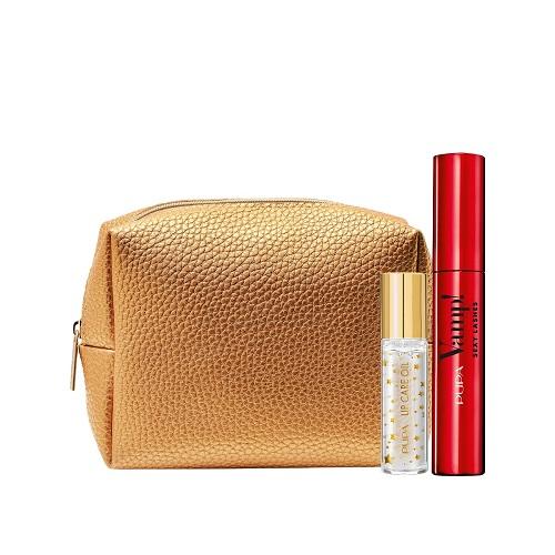 PUPA Vamp! Zestaw prezentowy: Mascara Vamp! Sexy Lashes 12ml + Lip Care Oil 9,5ml + Kosmetyczka