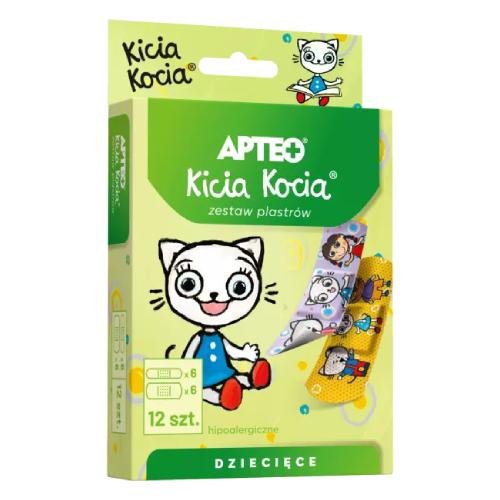 APTEO Kicia Kocia Zestaw plastrów dla dzieci, 12 szt.