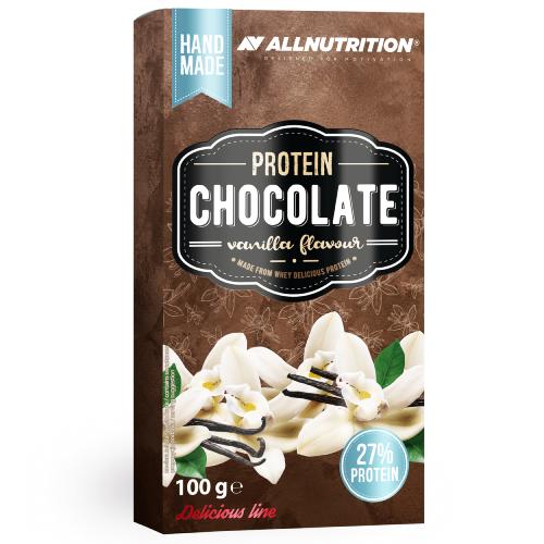 Allnutrition Protein Chocolate wanilia, biała czekolada proteinowa 100g