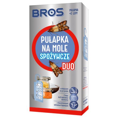 Bros Pułapka na mole spożywcze DUO + 2 lepy