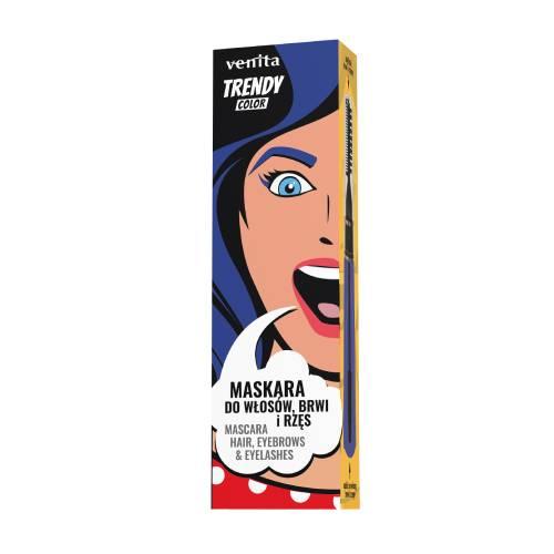Venita Trendy Color 3w1 Maskara do rzęs brwi włosów 39 Kosmiczny błękit, 13 g