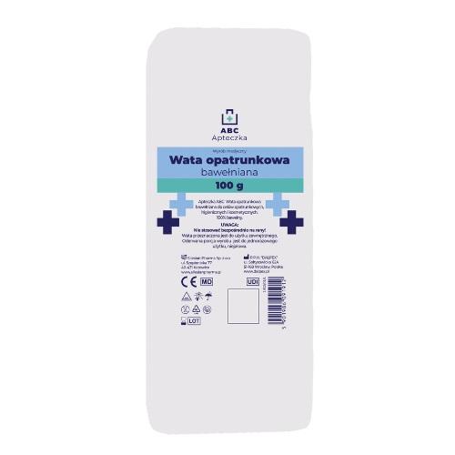 Apteczka ABC Wata opatrunkowa bawełniana, 100 g