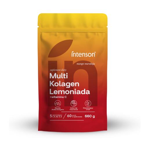 Intenson Multi Kolagen Lemoniada mango-marakuja, 660 g - suplement diety z kolagenem