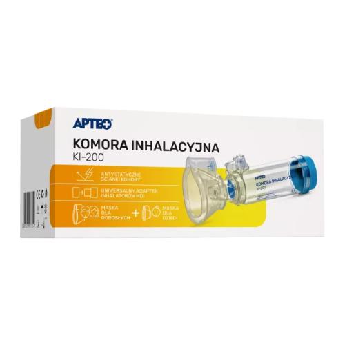 Apteo Komora inhalacyjna KI-200 z maską dla dzieci i dorosłych, 1 szt.