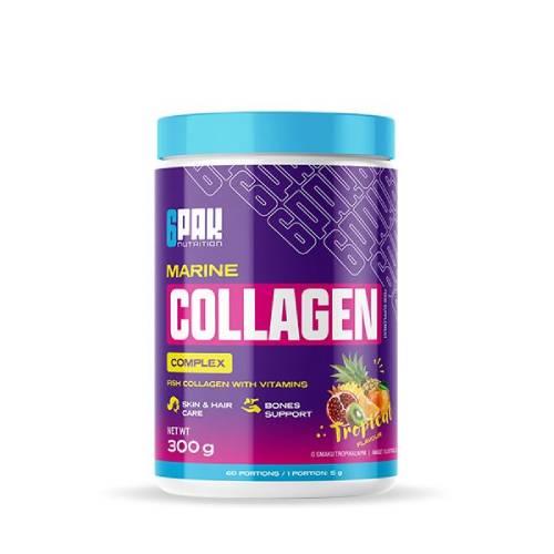 6Pak Nutrition Marine Collagen Complex smak owoców tropikalnych, 300 g