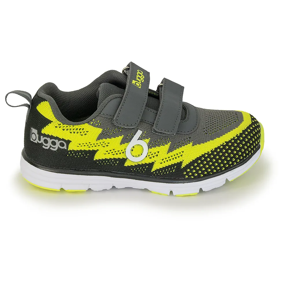 Buty na rzep dziecięce Bugga Hone Gray Rozmiar butów (UE): 31 / Kolor: szary/żółty