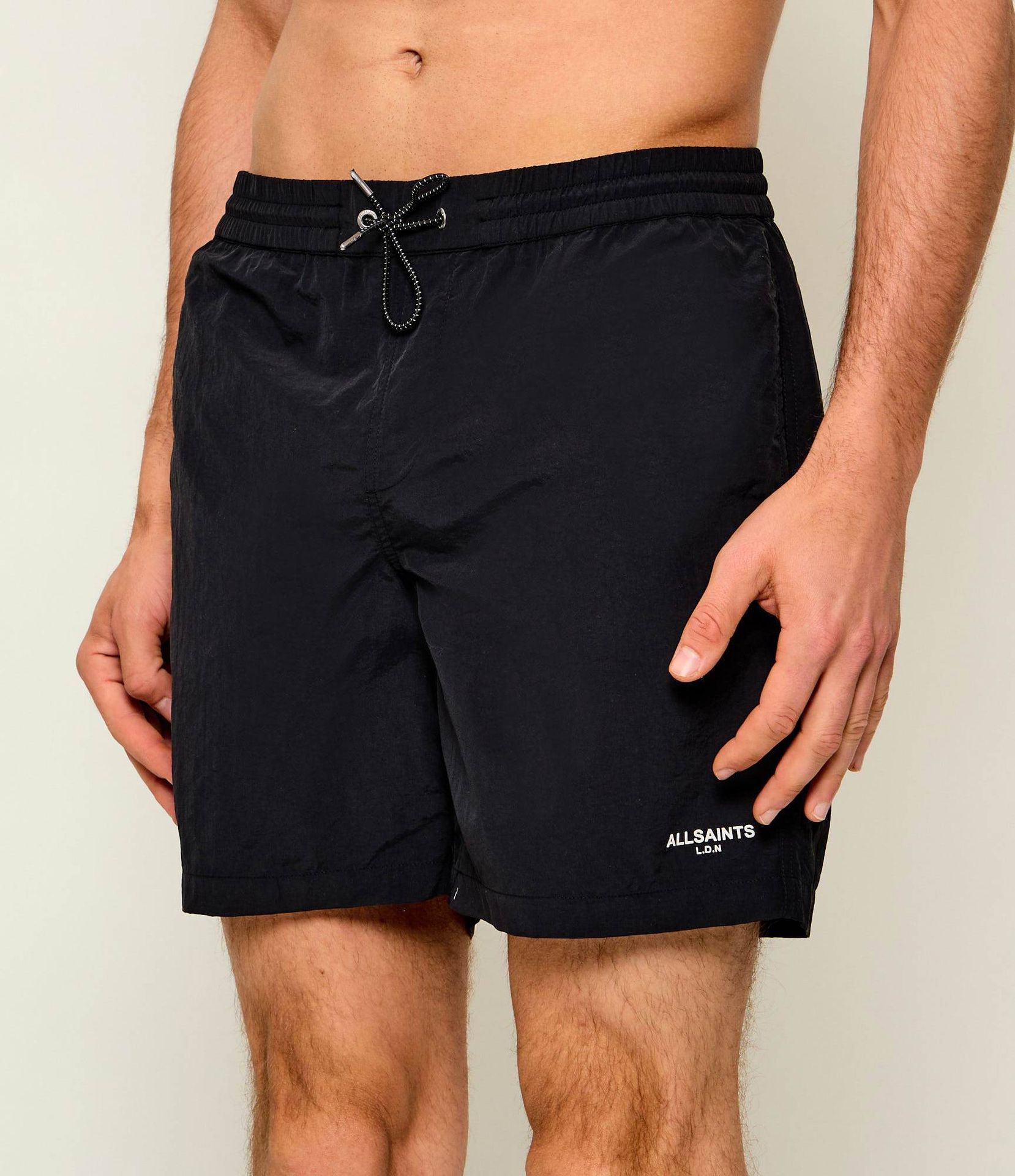 AllSaints Szorty kąpielowe Mikro Regular Fit