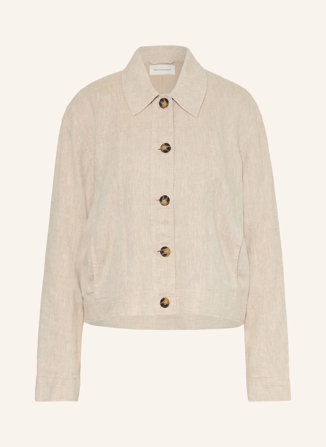 Msch Copenhagen Kurtka Z Klapami Mschviana Ginia Z Lnem beige