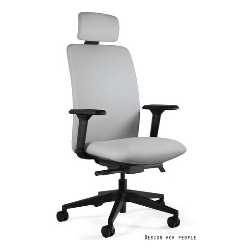 Unique Fotel ergonomiczny ELI ekoskóra Szary