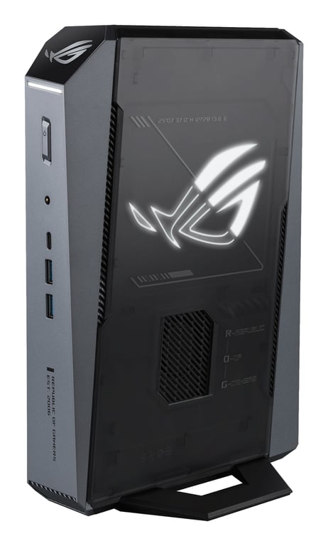 ASUS ROG GR70 -N90043AN AMD Ryzen™ 9 8940HX 16 GB DDR5-SDRAM 1 TB SSD NVIDIA GeForce RTX 5060 Windows 11 Home Mini PC PC Czarny